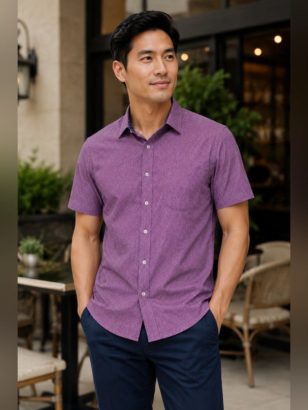 Nick Graham Everywhere Men's Performance Stretch Short Sleeve Shirt